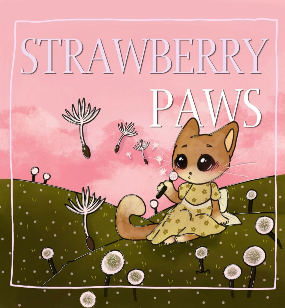 Strawberry Paws – Digital 🍓